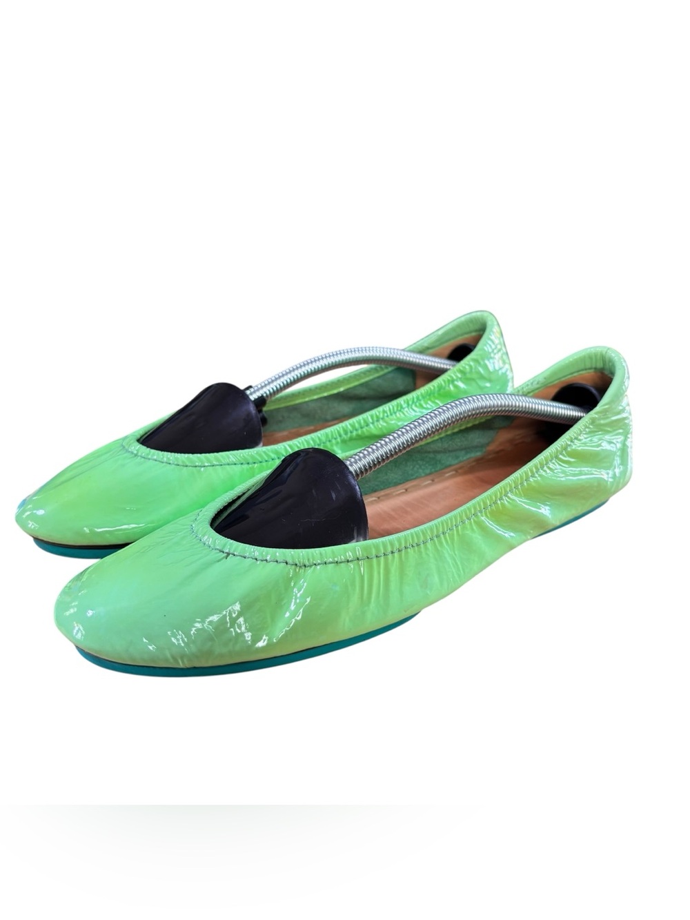 Tieks by Gavrieli Galactic Green Patent Leather Foldable Ballet Flats – Sz 8